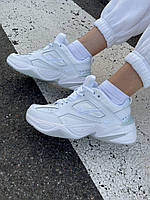 Женские кроссовки Nike M2K Tekno White (белые) стильные красивые демисезонные кроссы на классной подошве NK014 39