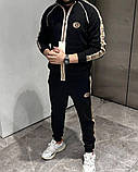 Чоловічий спортивний костюм Gucci CK6469 чорний S, XXL, фото 5