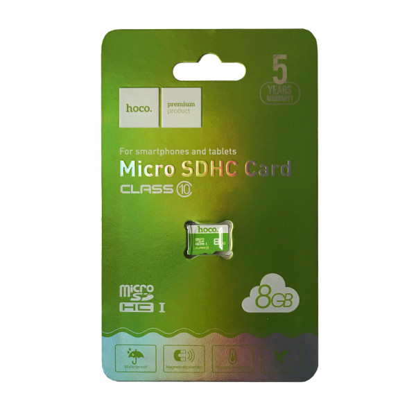 Купить Карта пам'яті Micro - SD 8Gb (без адаптера) 10 клас "HOCO", цена ...