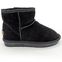 Низкие зимние женские UGG (Угги) черные замша. 36. Размеры в наличии: 36, 37, 38.