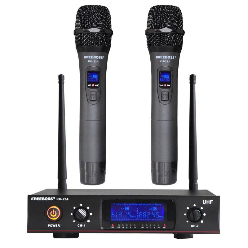 Радіомікрофон FREEBOSS KU 22A радіосистема радіо мікрофон бездротовий караоке