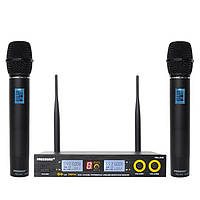 Радіосистема FREEBOSS FB-U09 (Металевий) Радіосистема Радіо мікрофон бездротовий UHF