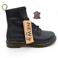 Черные женские ботинки в Dr. Martens, натуральная гладкая кожа - Топ качество! 40. Размеры в наличии: 40, 41.