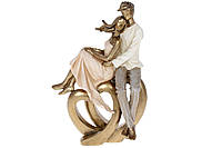 Красивая интерьерная декоративная статуэтка Влюбленные 23.5 см
