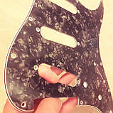 Пікгард чорний перламутровий SSS для електогітари Fender Stratocaster на Америку, фото 3