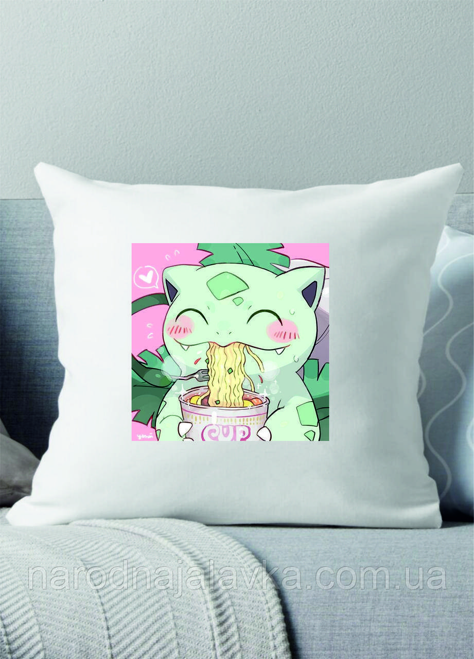 Подушка Покімон Бульбазавр. Будь-який герой на ваш вибір Pokemon Go