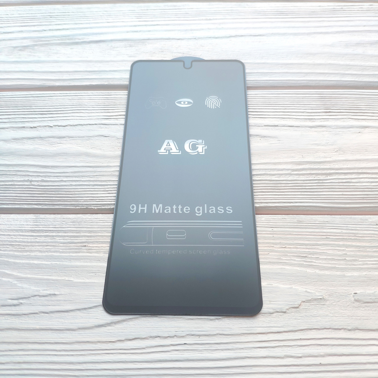 Захисне Скло AG Matte Full Glue для Xiaomi Redmi Note 10 / Note 10S Матове Чорне