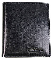 Вертикальное небольшое кожаное портмоне Giorgio Ferretti черное DS