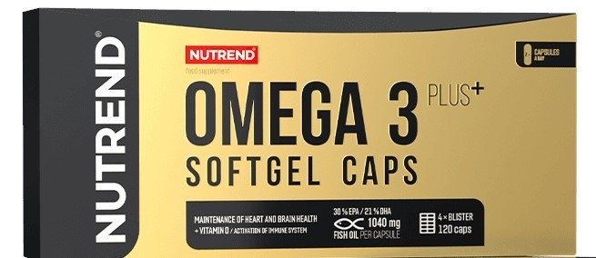 Nutrend Omega 3 Plus 120 softgel caps