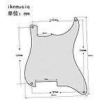 Пікгард чорний DIY для електогітари Stratocaster Fleor заготівка, фото 4