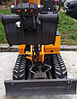 Міні-екскаватор Berger Kraus BK800BSR поворотна стріла регульована гусениця з ковшем 380мм, фото 10