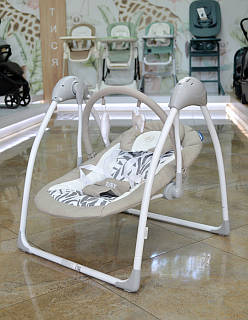 Крісло-гойдалка El Camino ME 1047L Airy, Beige Leaves