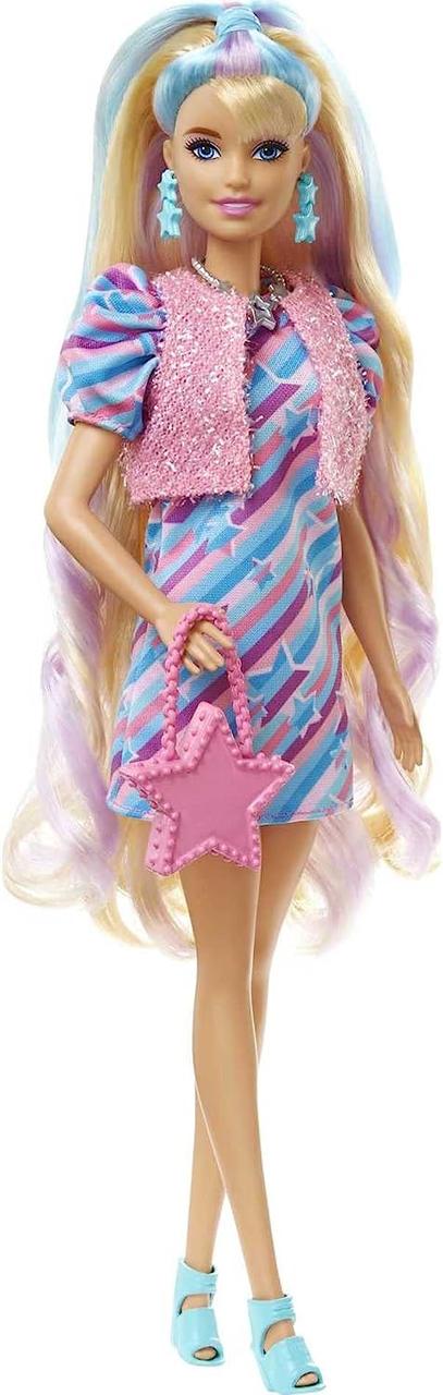 Лялька Барбі Зіркова красуня Фантастична зачіска Barbie Totally Hair Doll 15 Styling Accessories - фото 6 - id-p1899928252