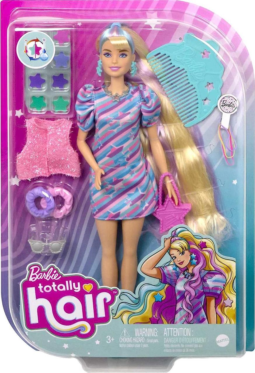 Лялька Барбі Зіркова красуня Фантастична зачіска Barbie Totally Hair Doll 15 Styling Accessories - фото 1 - id-p1899928252