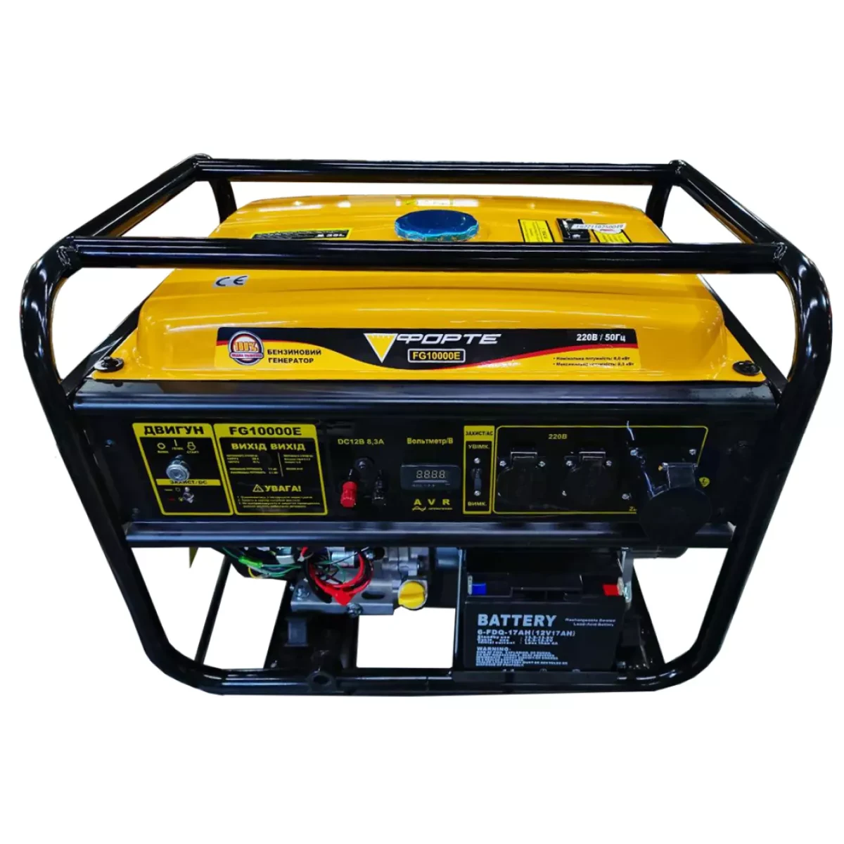 Генератор бензиновий Forte FG10000E 8 кВт, фото 1