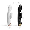 Вібратор-кролик з підігрівом Dorcel FLEXI RABBIT WHITE, гнучкий стовбур, фото 3