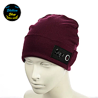 Женская трикотажная шапка - Supr - Бордовый