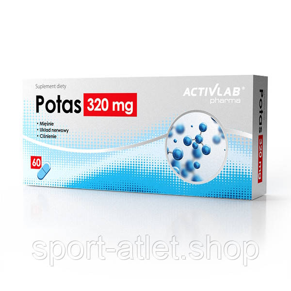 Вітаміни та мінерали Activlab Potas 320 mg, 60 капсул ТЕРМІН 11.24