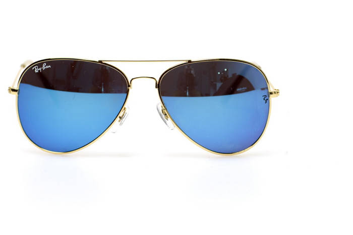 Купить Очки Капли Для Мужчины Авиаторы Синие Мужские Рейбены Ray Ban ...