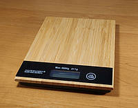 Кухонные весы из дерева Германия до 5 кг с батарейки в подарок КОД IL 456