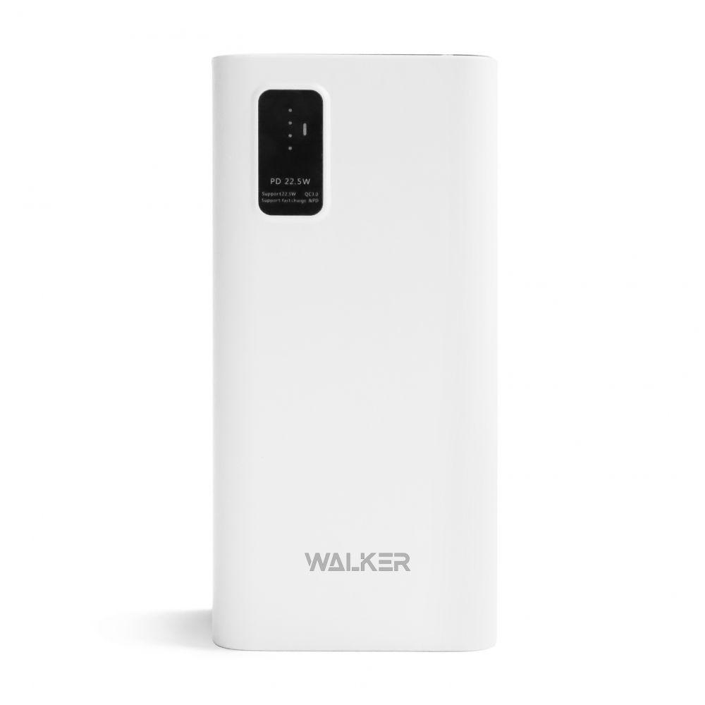 Power Bank WALKER WB-730 30000mAh вихід 3USB*2.1A / QC3.0_22.5W / PD_20W white, фото 1