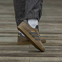 Чоловічі Кросівки Adidas Gazelle Brown Khaki / Адідас Газелі Коричневі з Хакі, фото 6