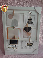 💙Рамка для фото на тримачах, шість місць