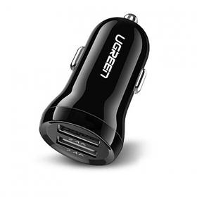 Автомобільний зарядний пристрій UGREEN ED018 Dual USB Car Charger 50875