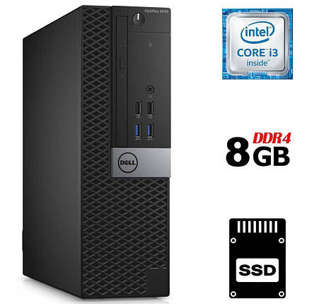 Комп'ютер Dell OptiPlex 3046 SFF/ Core i3-6100/ 8 GB RAM/ 120 GB SSD/ HD 530, фото 1