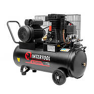 Компресор 50 л, 1.8 кВт, 220 В, 10 атм, 250 л/хв. INTERTOOL PT-0011, фото 2