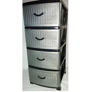 Комод ЕФЕ (90х38х46см) СІРИЙ ПЛЕТІННЯ