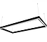Димуємий світлодіодний світильник X-LED 120ВТ прямокутник чорний (840*440*43) LSNP-120db, фото 3