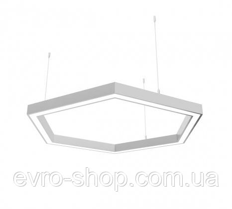 Керований світлодіодний світильник X-LED 120Вт шестикутник (860*745*43) LSNH-120d