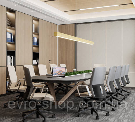 Дерев'яний димуємий лінійний світлодіодний світильник X-LED 70Вт (1420*100*78) LSNW-70d, фото 1