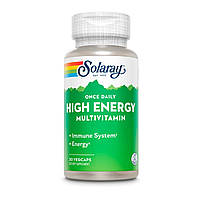 Мультивітаміни, Once Daily High Energy, Solaray, 30 вегетаріанських капсул
