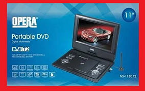 11" DVD Opera NS-1180 Портативний DVD-програвач з Т2 TV USB SD