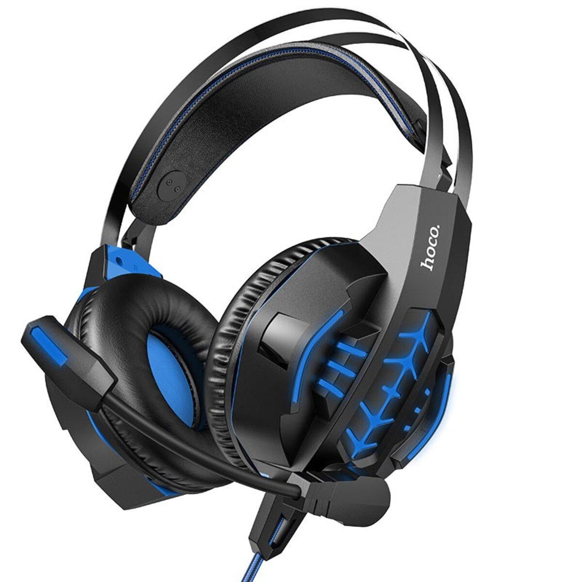 Навушники HOCO W102 Cool tour gaming headphones Blue lly