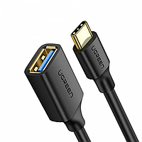 Кабель-адаптер OTG UGREEN US154 USB-C Male to USB 3.0 A Female Cable Black (30701)