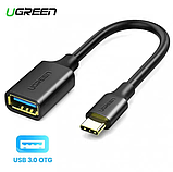 Кабель-адаптер OTG Ugreen US154 USB-C Male to USB 3.0 A Female Cable Black (30701), фото 2