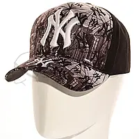 Бейсболка мужская тракер кепка брендовая сублимация New York SUB21737 Черный