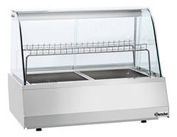 Теплова вітрина GN 2/1, з заокругленим панорамним фронтальним склом Bartscher 305051