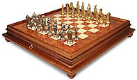 Ексклюзивні шахи Italfama "Napaleone" матеріал дерево, розмір 61 х 61 см. Колір коричневий, бежевий