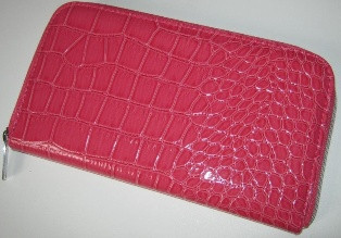 Рожеве лакове жіноче портмоне "Енджі" 29913