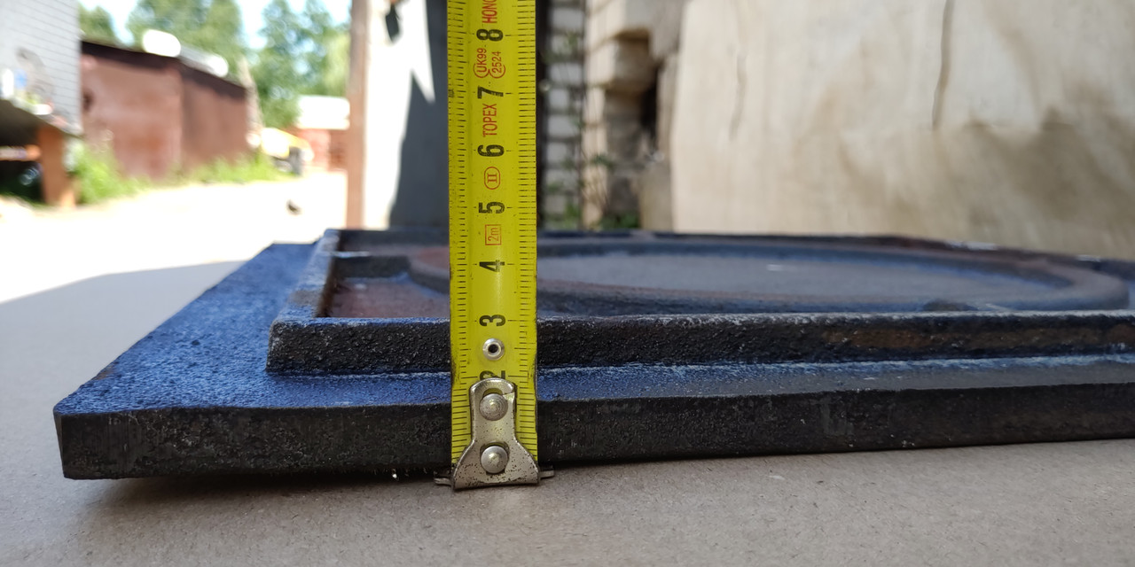 Плита печная 410х410 мм. усиленная, глухая, плита чугунная, для печи ...