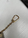 Коричневі літери - стильна брендована ключниця на блискавці, фурнітура метал з фірмовим лого (1571), фото 10