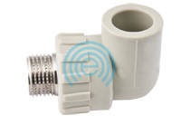 Коліно з різьбленням під пайку