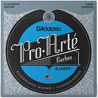 Струны для классических гитар D'Addario EJ46FF PRO-ARTE CARBON HARD TENSION