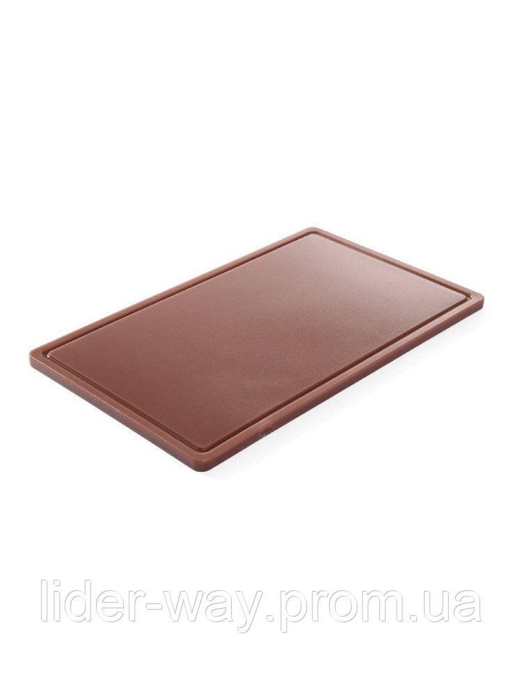 Дошка обробна HACCP коричнева GN 1/1 530x325 мм Hendi 826041