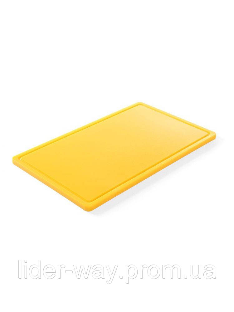 Дошка обробна HACCP жовта GN 1/1 530x325 мм Hendi 826058