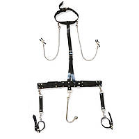 Бондажний набір з металевим анальним гаком No1 Art of Sex Beatrice Bondage set with anal hook No1